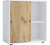 LonaLST armoire de bureau 2 portes blanc, chêneReproduction.