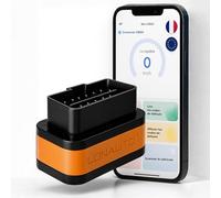 LONAUTO Scanner OBD2 Bluetooth Appli Gratuite en Français | Lecteur Effaceur Codes Défauts pour Voiture Universel | Prise OBD Boitier Additionnel Outil Valise Diagnostic Auto Multimarque Balise Diag