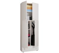 LonaXXL armoire de rangement 4 portes 1 tiroir blanc.