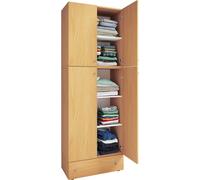 LonaXXL armoire de rangement 4 portes 1 tiroir hêtreReproduction.