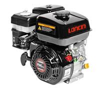 Loncin G200F-R-M Moteur à essence 196 cm³ Arbre horizontal Type R Ø19,05 mm Euro 5 - 4,1 kW 3600 tr/min Outils industriels et de jardin Moteur
