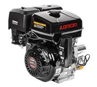 Loncin G420FD Moteur à essence 15 CV avec démarrage électrique 420 cc Moteur industriel 4 temps Vilebrequin arbre horizontal 25 mm pour générateurs de tondeuses à gazon, appareils de construction
