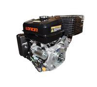 Loncin Moteur 420 CC 12,3 HP avec démarrage électrique et à déchirure à essence 4 temps - Arbre horizontal conique Ø23 mm - Moteur pour tondeuse à gazon, motoculteur, tranche, générateur