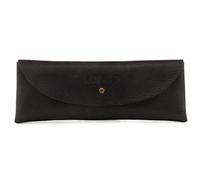 Londo Étui en Cuir Véritable avec Fermeture Bouton-Pression - Trousse à Crayon, Trousse Scolaire, Étui à Stylo pour Bureau & Voyage