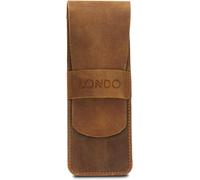 Londo Étui En Cuir Véritable Pour Stylos Et Crayons Avec Fermeture - Trousse À Stylos, Pochette De Fournitures De Bureau Et Voyage