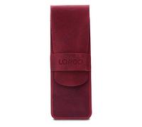 Londo Étui en Cuir Véritable pour Stylos et Crayons avec Fermeture - Trousse à Stylos, Pochette de Fournitures de Bureau et Voyage