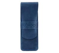 Londo Étui en Cuir Véritable pour Stylos et Crayons avec Fermeture - Trousse à Stylos, Pochette de Fournitures de Bureau et Voyage