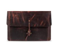 Londo Housse en Cuir Véritable pour MacBook Pro et Air, Poche Frontale & Fermeture à Rabat - 14 et 13 Pouces (M4, M3, M2, M1, Pro, Max) 13,3 Pouces, iPad Pro 12,9 Pouces - Modèles 2020 à 2024