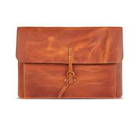 Londo Housse en Cuir Véritable pour MacBook Pro et MacBook Air, Poche Frontale et Fermeture à Rabat - 16 Pouces - 15 Pouces - 15,5 Pouces (M4, M3, M2, M1, Pro & Max) Modèles 2020 à 2024
