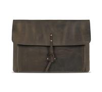 Londo Housse en Cuir Véritable pour MacBook Pro et MacBook Air, Poche Frontale et Fermeture à Rabat - 16 Pouces - 15 Pouces - 15,5 Pouces (M4, M3, M2, M1, Pro & Max) Modèles 2020 à 2024