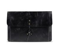 Londo Housse en Cuir Véritable pour MacBook Pro et MacBook Air, Poche Frontale et Fermeture à Rabat - 16 Pouces - 15 Pouces - 15,5 Pouces (M4, M3, M2, M1, Pro & Max) Modèles 2020 à 2024