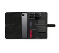 Londo Housse en Cuir Véritable pour Tablette - Étui pour iPad Pro 12,9 Pouces avec Deux Emplacements pour Cartes et Porte-Crayon/Apple Pencil en Cuir