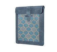Londo Housse Tablette Clavier Cuir Véritable 12.9 Pouces, Étui Protection Premium avec Sangle Marque-Page, Design Slim, Unisexe