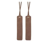 Londo Marque-Page en Cuir Véritable Fait Main (Lot de 2) Signet Durable, Design Élégant