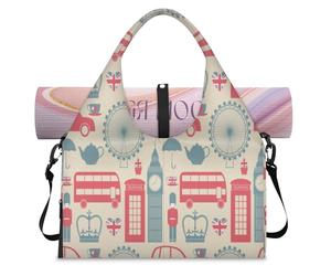 Londo Sac de sport pour femme et homme avec compartiment à chaussures pour yoga, gym, voyage, couleur, L, Organiseur de sac