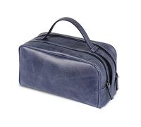 Londo Sac Voyage Cuir Véritable 2 Compartiments Unisexe, Bagage Cabine, Trousse Toilette, 29x16x13cm - Noir, Marron, Vert, Bleu Marine, Gris, Camel