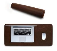 Londo Tapis de Souris en Cuir PU - très Grande Taille, Pad de Bureau, Protecteur de Bureau avec Surface Lisse et Soyeuse