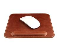 Londo Tapis de Souris en Cuir Véritable avec Repose Poignet - Ergonomique Confort Tapis de Souris