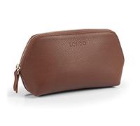 Londo Trousse à Maquillage en Cuir Véritable pour Cosmétiques, Pinceaux - Trousse de Toilette