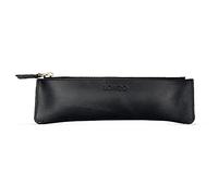 Londo Trousse en Cuir Véritable avec Fermeture Éclair - Étui à Crayons Élégant, Pochette Multifonction pour Bureau, Voyage & Quotidien