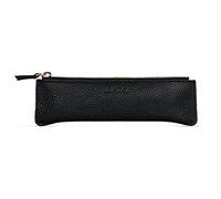 Londo Trousse en Cuir Véritable avec Fermeture Éclair - Étui à Crayons Élégant, Pochette Multifonction pour Bureau, Voyage & Quotidien