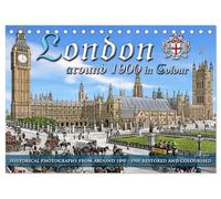 London around 1890-1900 - photos restored and colourised (Desk Calendar 2026 DIN A5 landscape), CALVENDO 12 Month DeskCalendar: The historical London ... 1890 to 1900 comes to life in vivid colours.