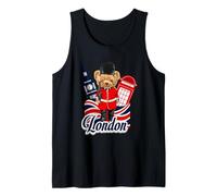 London Bear Guard Big Ben Red Phone Booth Union Jack UK Débardeur