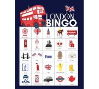 London Bingo: 32-Player British Bingo Game Set perfect for UK Royal Celebration Activities, Street Parties, and Union Jack Party Favors