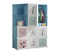 London Boutique Armoire Enfant Modulable à Cubes avec Penderie