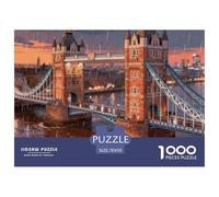 London Bridge Puzzle 1000 Pièces Educa Jouet en Bois Divertissement Créatif De l'art De La Décoration Jeu Éducatif Challenge Toy Adultes Et Enfants À Partir De 14 Ans 70x50cm/1000p