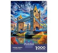 London Bridge Puzzle 1000 Pièces pour Adultes Et Enfants Difficile DIY Jigsaw Puzzle Casse-tête De Jeu Familial Jouets De Défi 70x50cm/1000pcs