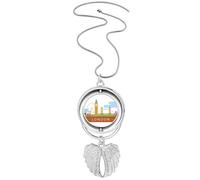 London Bridge UK Big Ben The London Eye Pendentif ailes d'ange rotatif