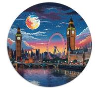 London Cityscape Puzzles 1000 Pieces Cadeau Unique Jeu Éducatif Challenge Toy À De Qualité Supérieure Peinture Art pour Adultes Et Enfants À Partir De 14 Ans 1000pcs (67.5x67.5cm)