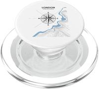 London Compass England Londres Voyage Angleterre Avion PopSockets PopGrip pour MagSafe