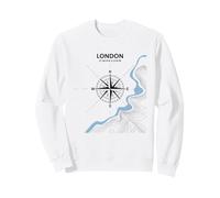 London Compass England Londres Voyage Angleterre Avion Sweatshirt