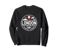 London Coordinates England Londres Voyage Angleterre Avion Sweatshirt