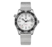 London Craftwork Boîtier en titane 007 Watchdives WD007Q VH31Sweep Seconds Mouvement à quartz, blanc