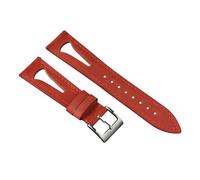 London Craftwork Bracelet de montre de sport respirant en cuir ciré pour montres de plongée classiques militaires 20 mm, 21 mm, 22 mm, 24 mm, 21mm, Cuir, Pas de pierre précieuse