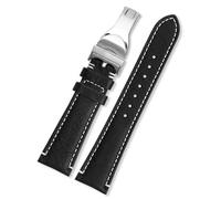 London Craftwork Bracelet en cuir de vache 20 mm 22 mm compatible avec montres Tudor Black Bay M79250BA 1958, 20 mm, Cuir, Pas de gemme