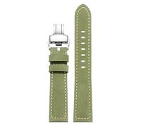 London Craftwork Bracelet en cuir XL de 140 + 90 mm compatible avec Nomos Tudor Hamilton Panerai Omega, 22mm, Cuir, Pas de pierre précieuse