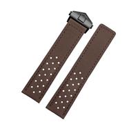 London Craftwork Bracelet en daim de 20 mm compatible avec montre TAG HEUER MONACO CARRERA FORMULA 1