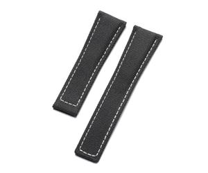 London Craftwork Bracelet en nylon de 20 mm et 22 mm compatible avec les montres TAG HEUER MONACO CARRERA FORMULA 1, 22mm, Nylon, Pas de pierre précieuse