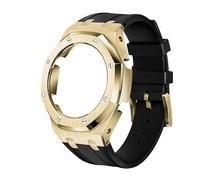 London Craftwork Casioak Boîtier en acier MOD Kit pour amortisseur G-Shock GA2100 GA2110 Argenté, Acier inoxydable