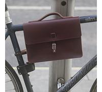 London Craftwork Sacoche pour cadre de vélo en cuir naturel marron vin Satch-Cher