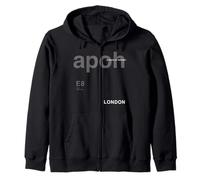 London E8 PAPL2779 Art Graphique Moderne Citation Hackney Sweat à Capuche