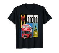 London England Big Ben Souvenir de la Garde de la Reine à Deux étages T-Shirt