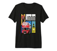 London England Big Ben Souvenir de la Garde de la Reine à Deux étages T-Shirt Haut de Gamme