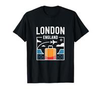 London England Londres Voyage Angleterre Avion Valise T-Shirt