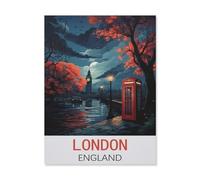 London England，Puzzle 1500 Pieces Wood Puzzle Adult Children's Educational Toy Family Decompression Game（57x87cm）-FJ56