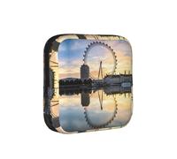 London Eye Print Sac de rangement pour serviettes hygiéniques, support portable pour serviettes, pochette menstruelle pour adolescentes, sac hygiénique réutilisable